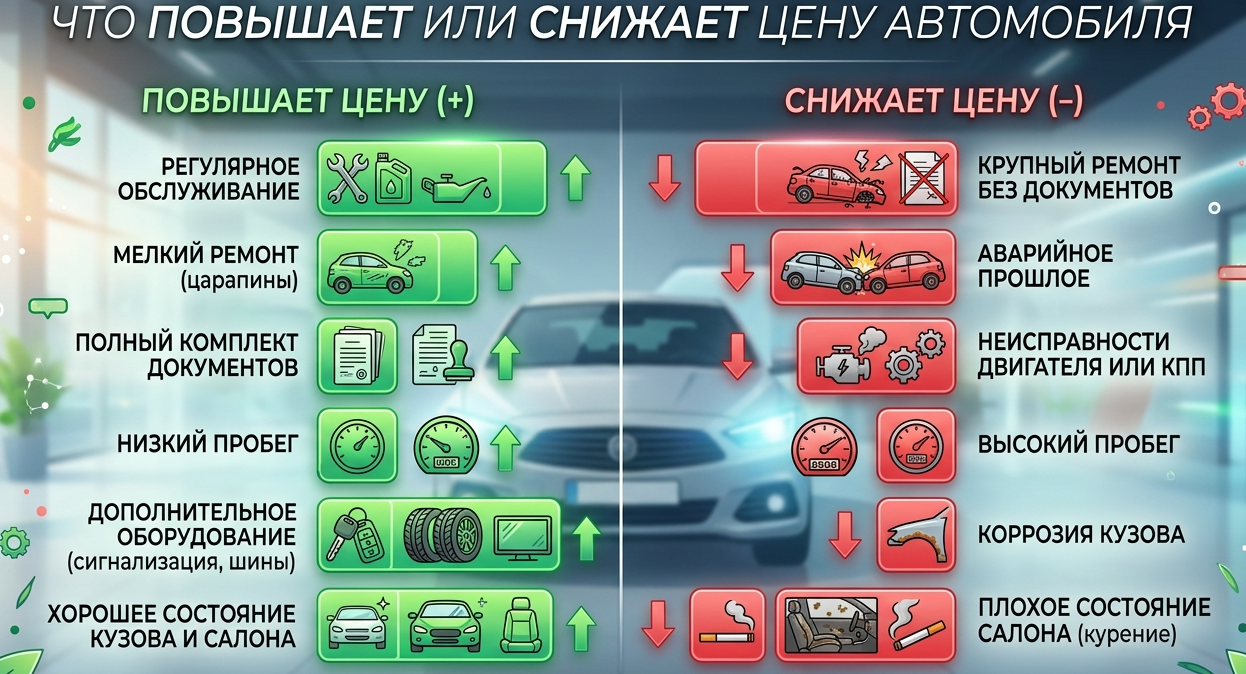 Как кузовной ремонт влияет на стоимость автомобиля